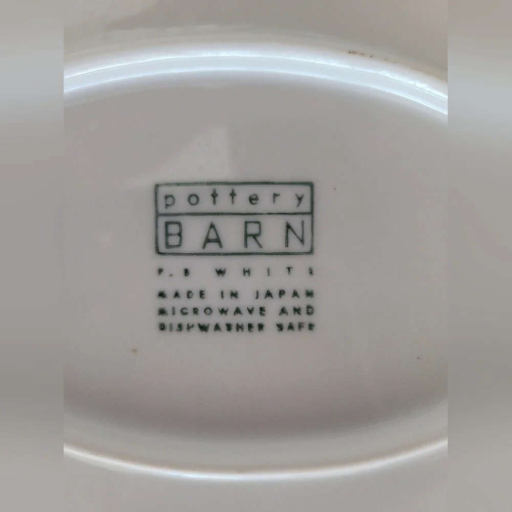 Pottery Barn Porcelain Oval Serving Platter